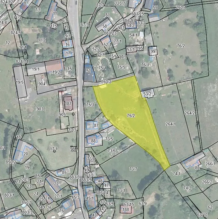 Prodej stavebního pozemku 5068 m²